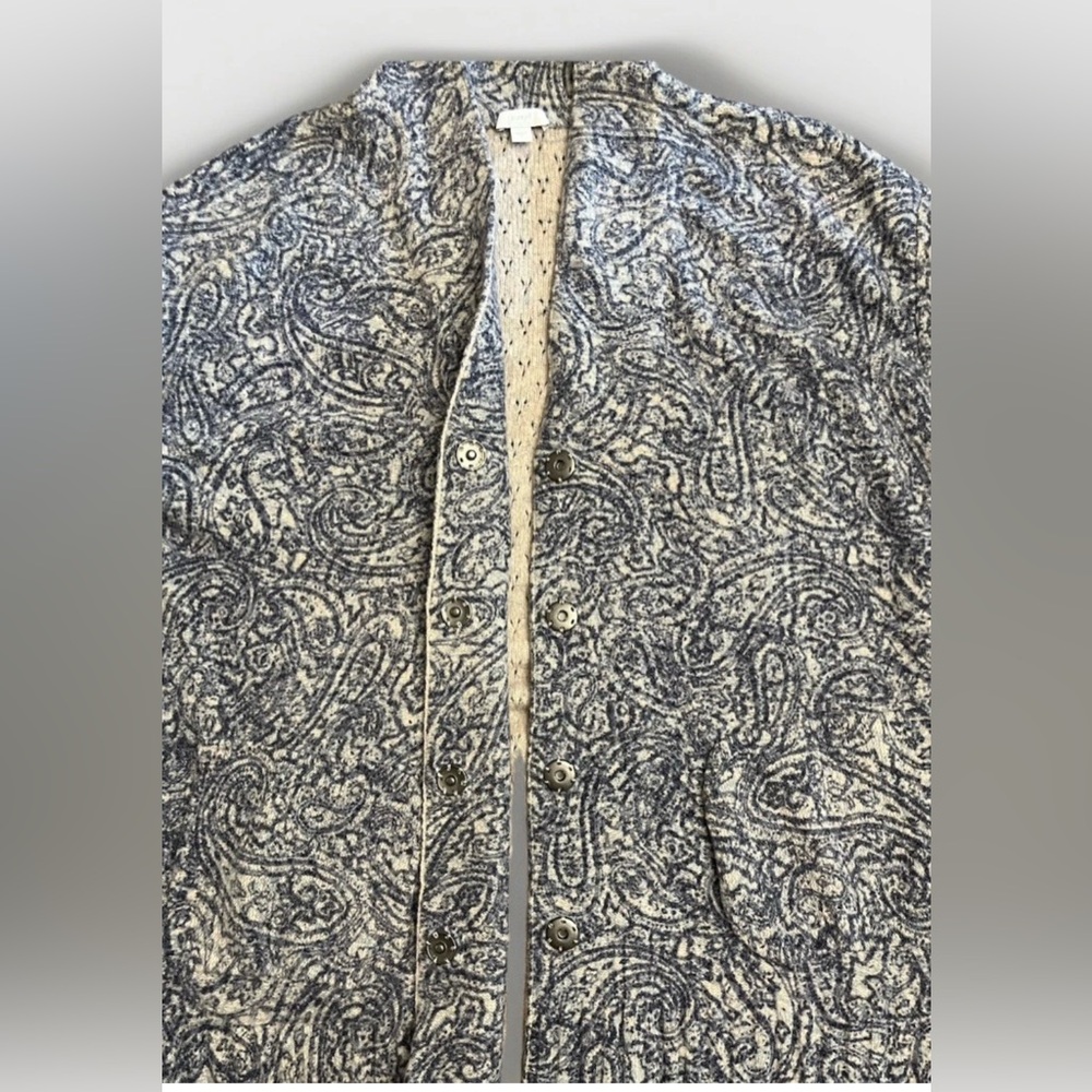 Pure Jill Paisley Cardigan – Blue & Cream, Women’s Large - Picture 4 of 9